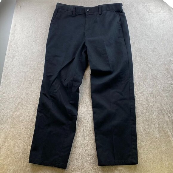 Dockers Men's Pants Size 36x32 Classic Straight Flat Front Casual Black Cotton - Picture 10 of 11